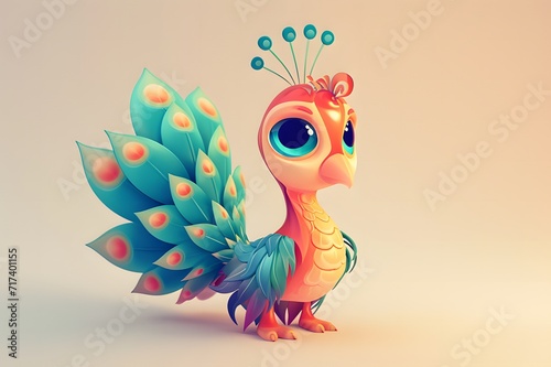 A cute little peacock photo