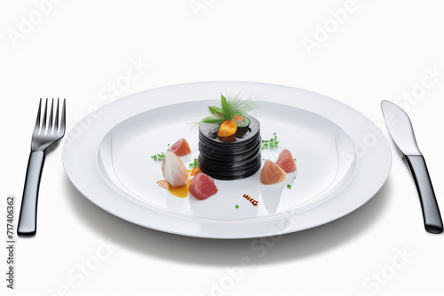 Dessert Royalty  Luxurious Panna Cotta  Cloaked in Chocolate Velvet  Topped with a Ruby Crown on a serving plate