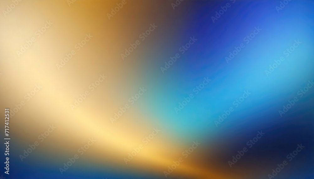 Blue Gold Holographic Unicorn Gradient colors soft blurred background