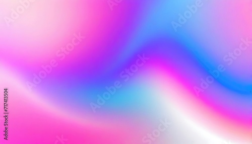 Vivivd blue pink purple wave Holographic Unicorn Gradient colors soft blurred background 