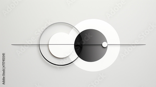 Wallpaper Mural minimalist circle composition. a minimalist design with circle Torontodigital.ca