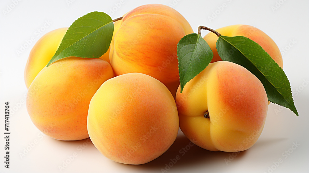 apricots with leaves apricots with leaves