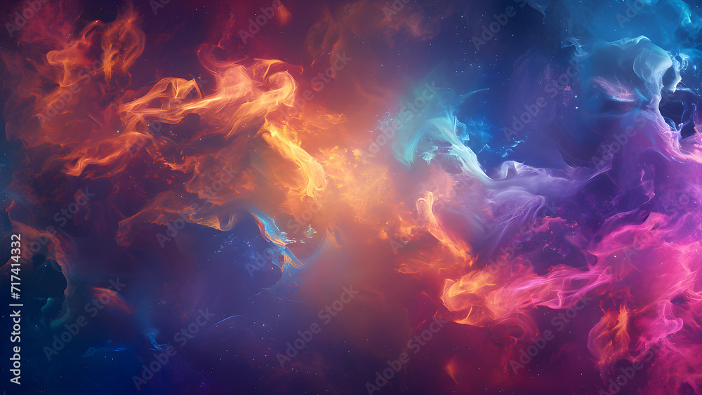 Abstract background of color smoke.