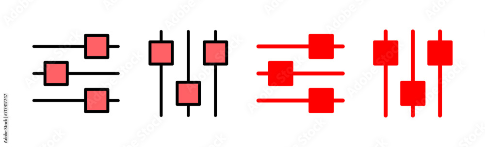 setting Icon set illustration. Cog settings sign and symbol. Gear Sign