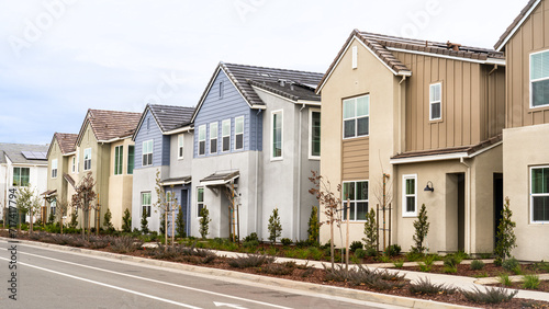 Fotografie New of newly built townhomes