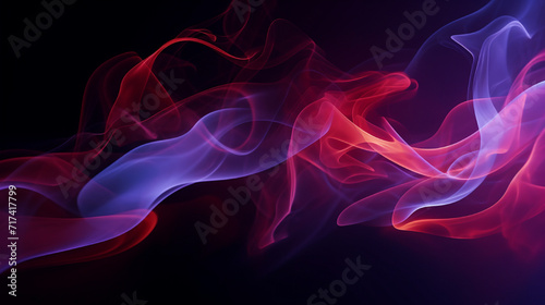 Abstract Smoke On The Dark Background 