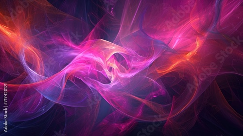 abstract 3d vibrant wavy ribbon background