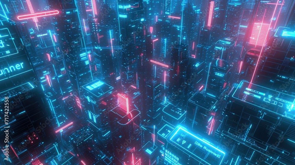 futuristic 3D grid world abstract background futuristic 3D grid world abstract background