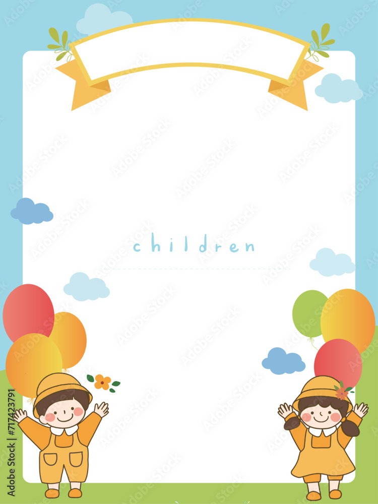 Fototapeta premium 어린이 배경