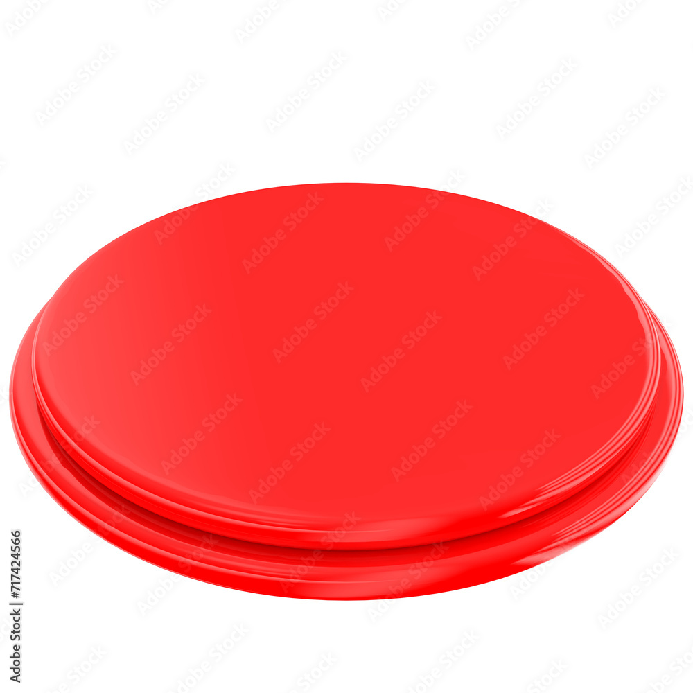 Podium Red 3D Render Podium Red 3D Render