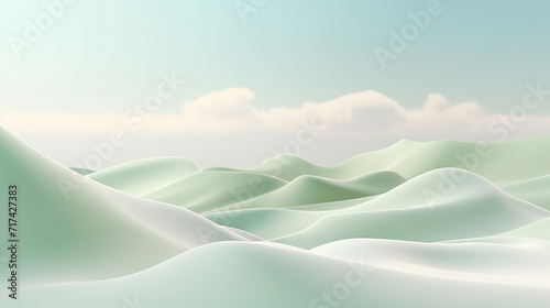 Minimalistic Abstract Gentle Light Background Natural Landscape. Copy Space