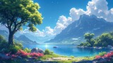 Beautiful View Nature Interesting Landscape, Background Banner HD