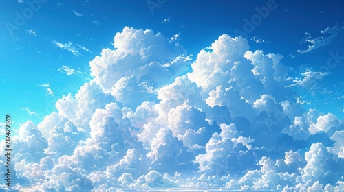 Blue Sky Cloud Closeup, Background Banner HD