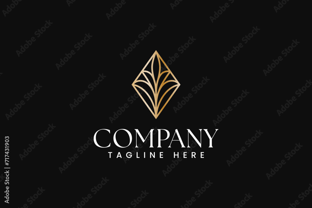 grass leaf hemp plant concept logo for farm nature business feminine beauty label brand identity grass leaf hemp plant concept logo for farm nature business feminine beauty label brand identity