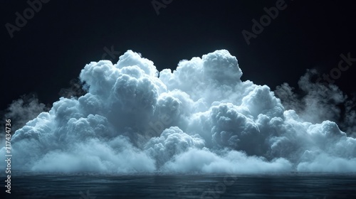 Cloud Isolated On Black Background Textured, Background Banner HD