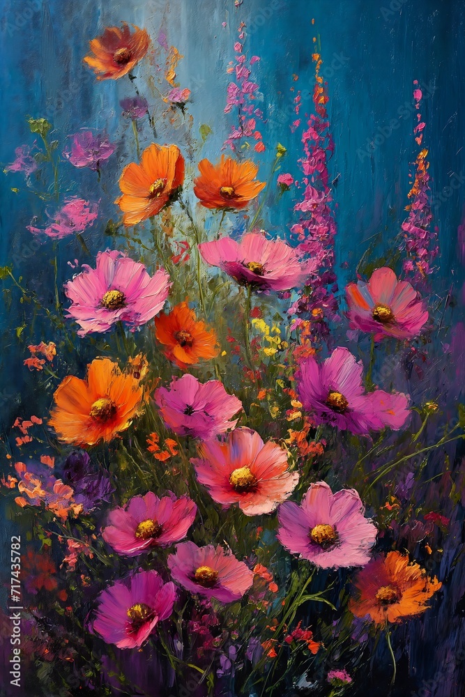 flowers vase color cosmos princess burning soil desert dead poppies flower garden summer morning heaven pink