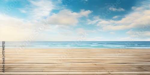 Serene Ocean View from Weathered Wooden Deck
