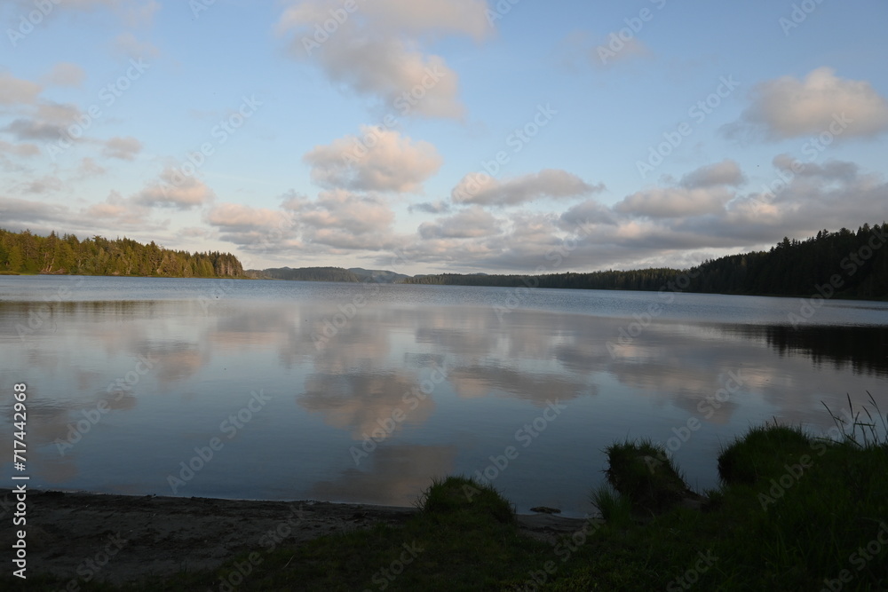 lake in the morning