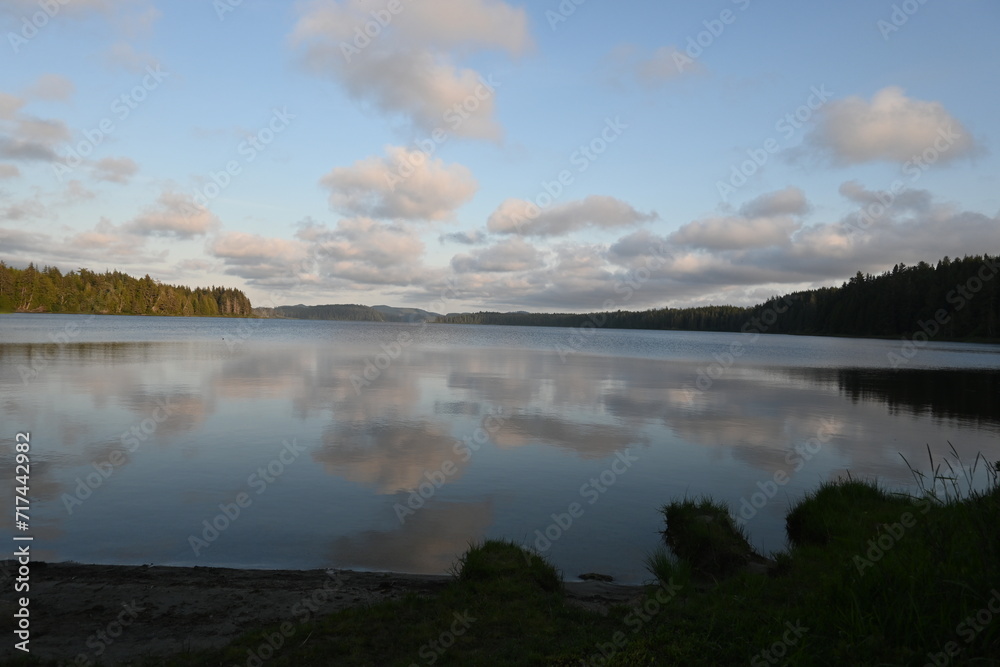 lake in the morning