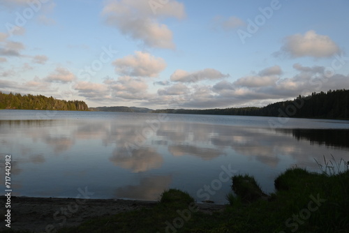 lake in the morning