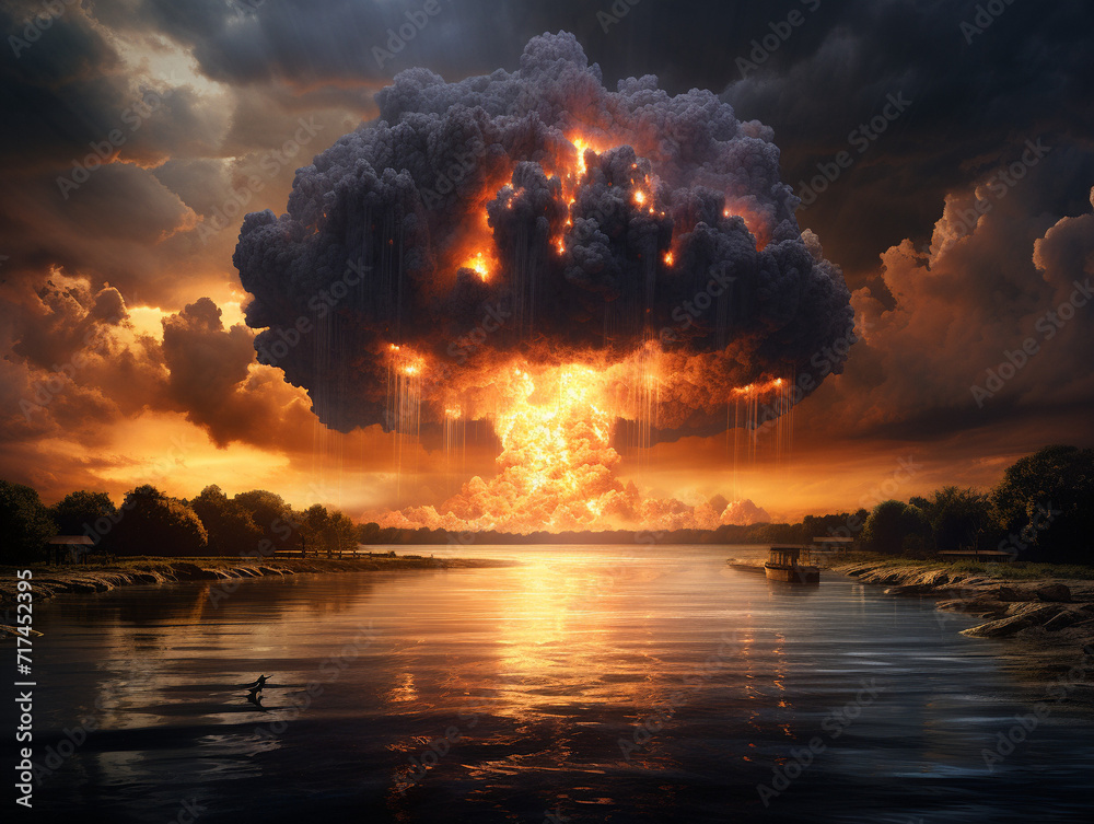 Nuclear explosion over water
Generative AI	