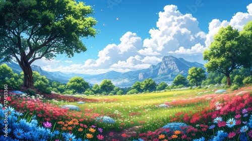 Meadow Spring, Background Banner HD