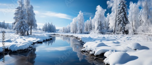 Winter Wonderland Reflective River