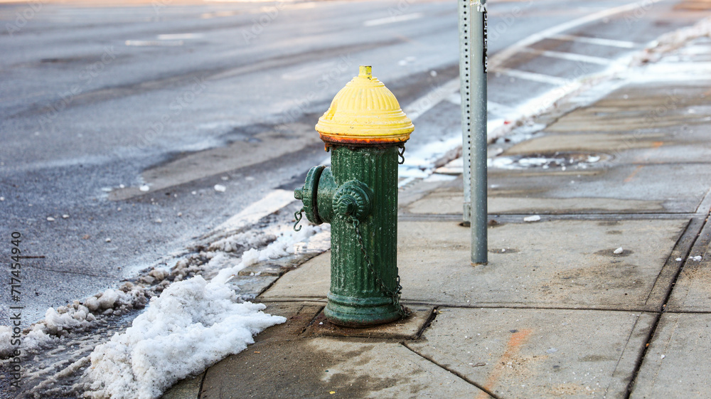 urban scene with a red fire hydrant standing tall on a sunlit street corner, symbolizing safety and preparedness urban scene with a red fire hydrant standing tall on a sunlit street corner, symbolizing safety and preparedness
