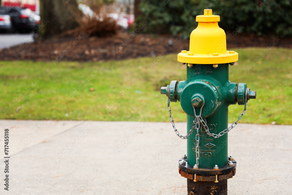 urban scene with a red fire hydrant standing tall on a sunlit street corner, symbolizing safety and preparedness urban scene with a red fire hydrant standing tall on a sunlit street corner, symbolizing safety and preparedness