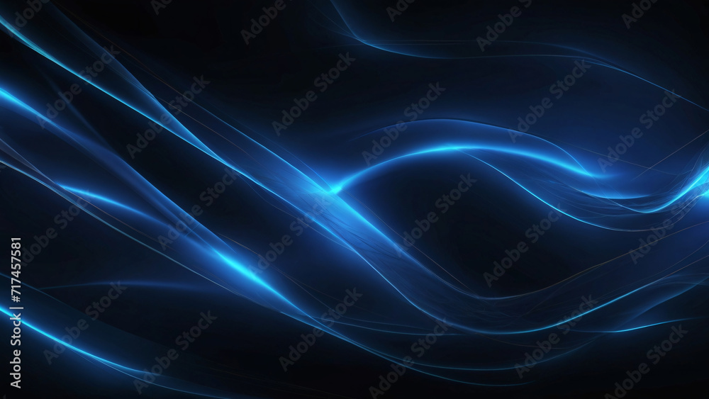 abstract elegant flowing blue background for business ,ai generate