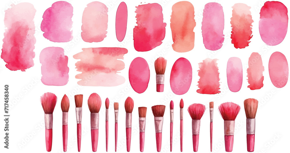 pink brush polish on white