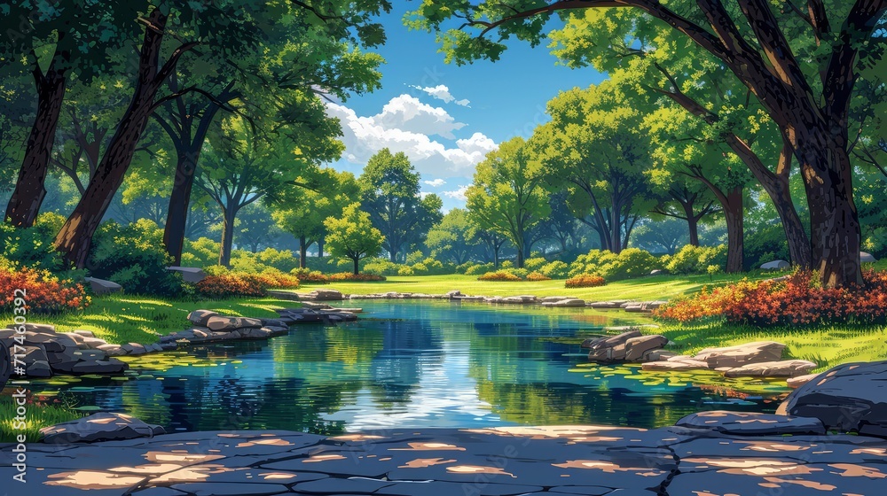 Public Park, Background Banner HD