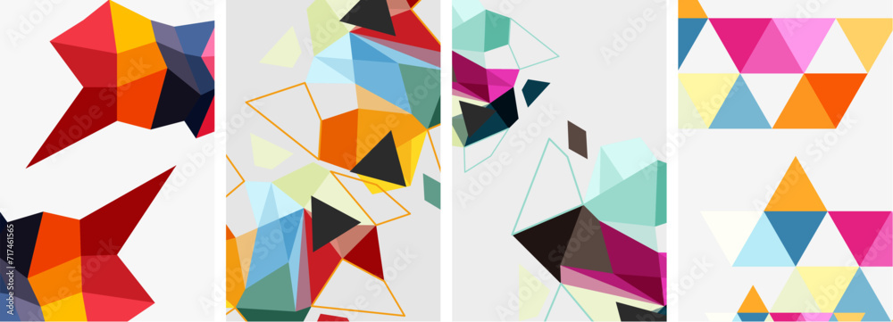 Triangle geometric abstract backgrounds. Vector illustration For Wallpaper, Banner, Background, Card, Book Illustration, landing page Triangle geometric abstract backgrounds. Vector illustration For Wallpaper, Banner, Background, Card, Book Illustration, landing page