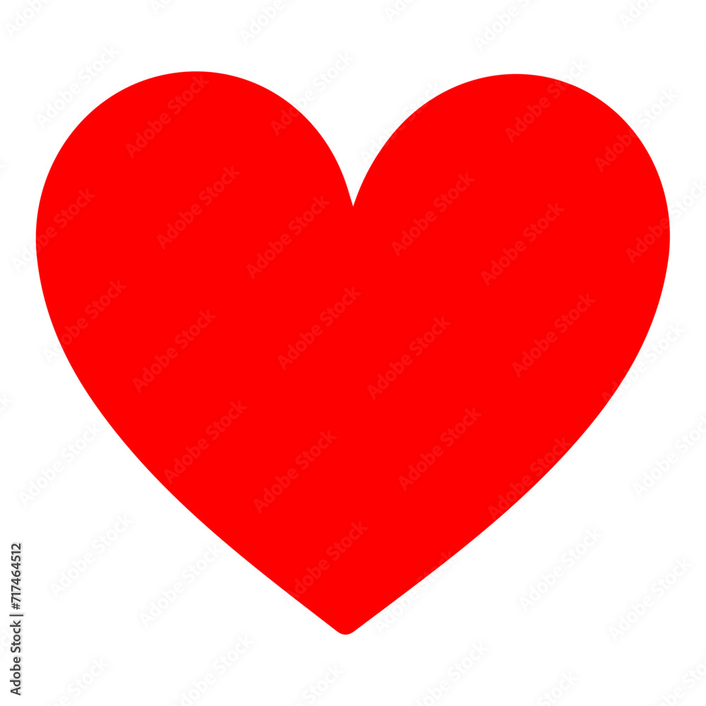 Red heart symbol for Valentines Day Red heart symbol for Valentines Day
