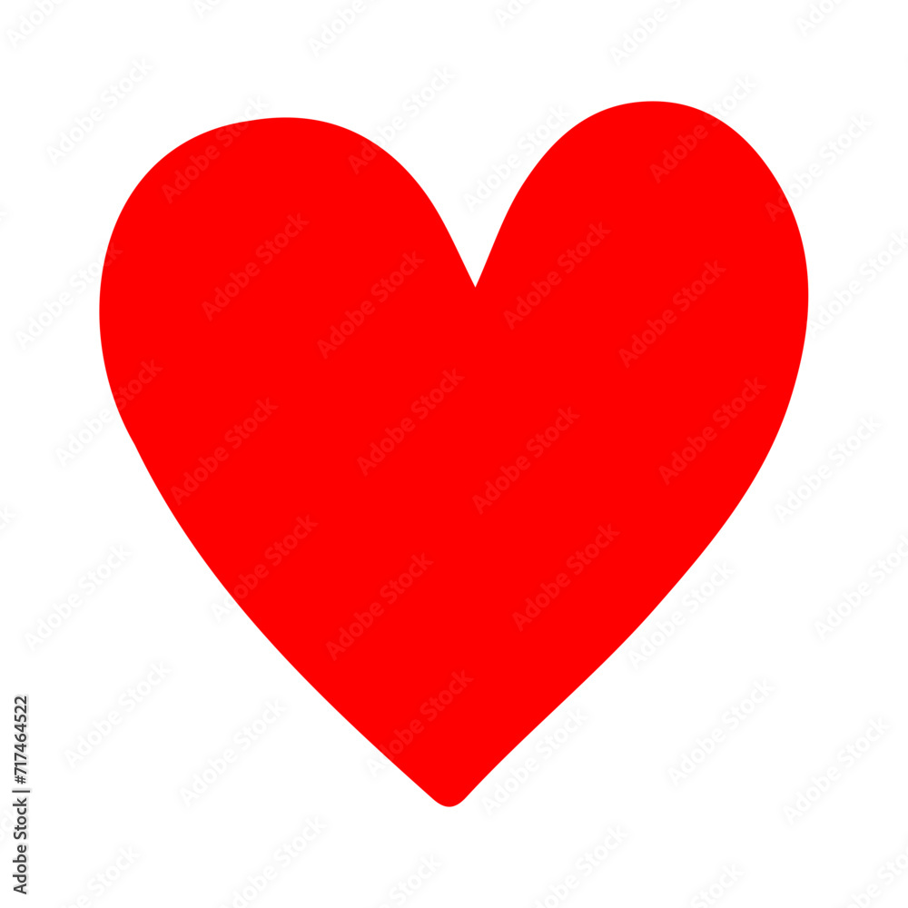 Red heart symbol for Valentines Day