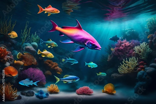 coral reef and fishes