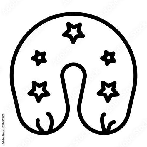nursing pillow vector icon set collection. nursing pillow Outline flat Icon.