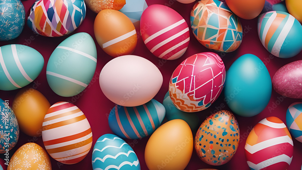 easter, egg, holiday, eggs, spring, decoration, celebration, color, colorful, pattern, symbol, colored, 
