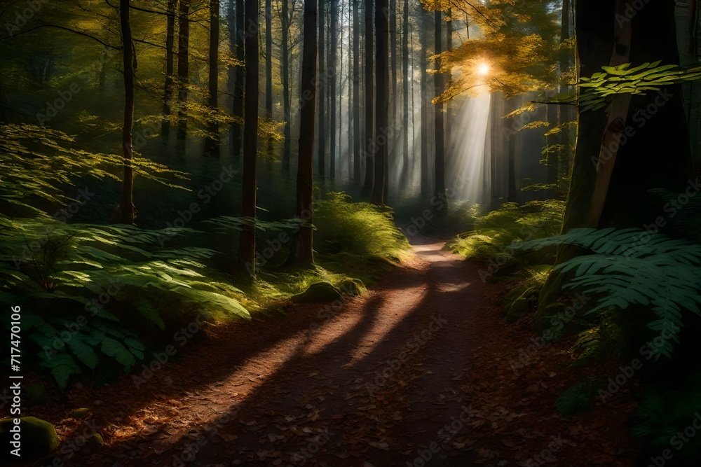 Fototapeta premium morning in the woods