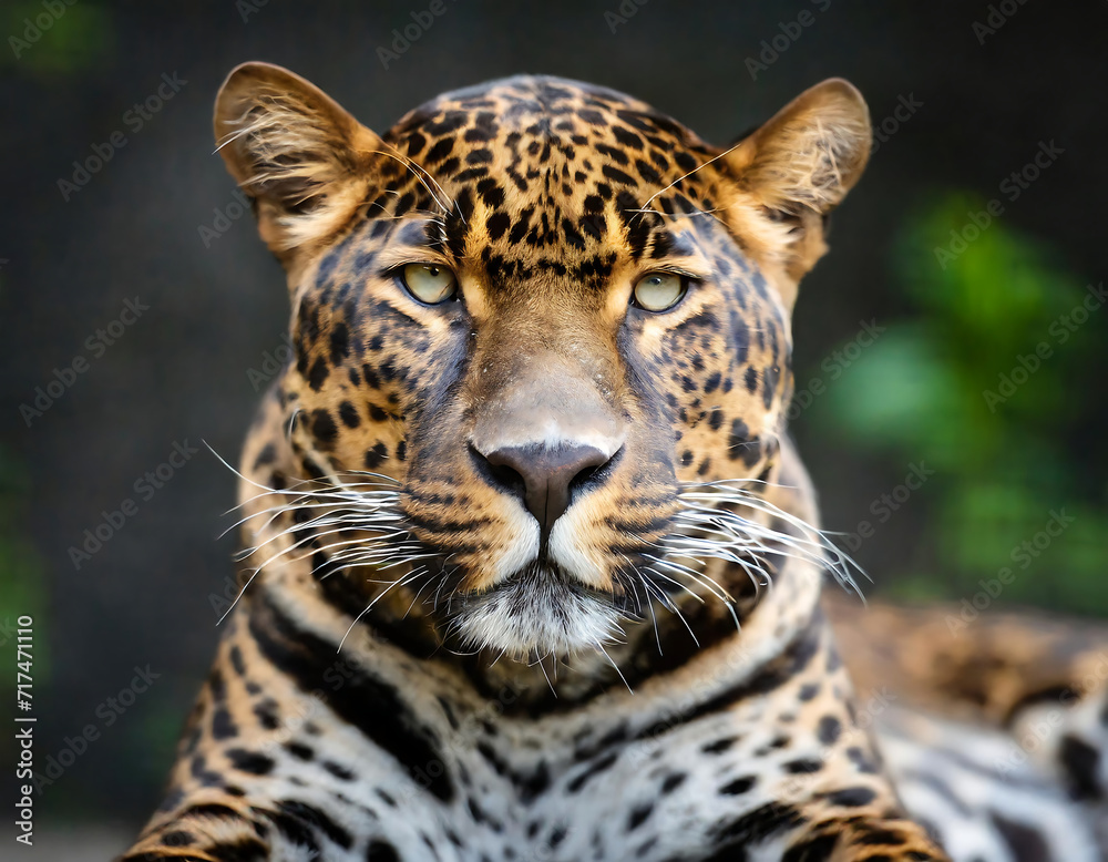 Fototapeta premium close up portrait of a leopard