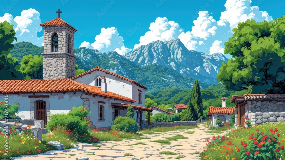 View Romanesque Church Santa Maria, Background Banner HD