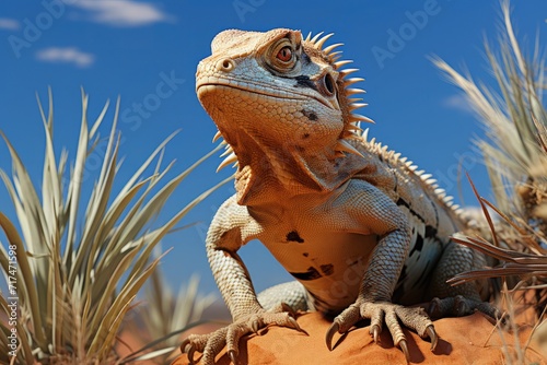 A lizard in the desert © Mahenz