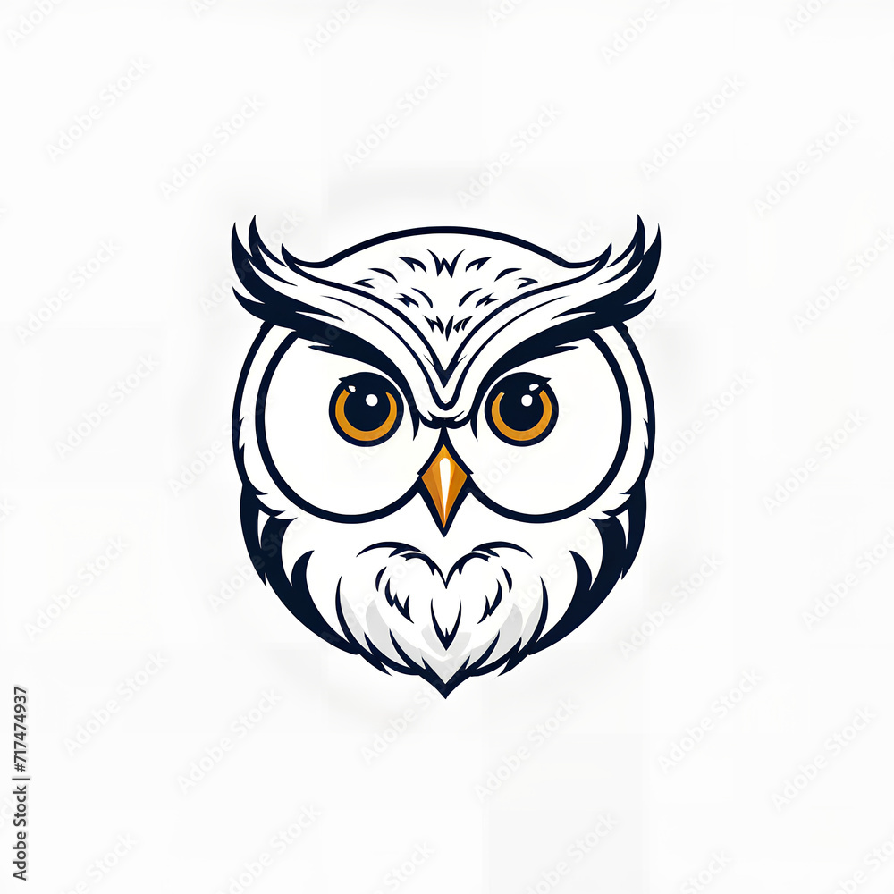 owl head minimalist logo owl head minimalist logo