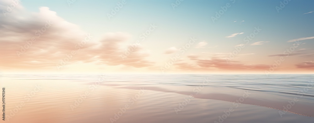 A beautiful beach with white sand and bright blue skies - obrazy, fototapety, plakaty 