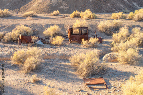 Eroded, Abandoned, Rusting, Ford Model T, Deep Desert, Death Valley, California, Vintage Car, Desert Relic, Decay