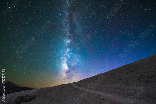 Dreamy, Photo, Desert Path, Ethereal, Pastel Colors, Vertical Milky Way, Astrophotography, Night Sky, Starry, Dreamlike, Celestial