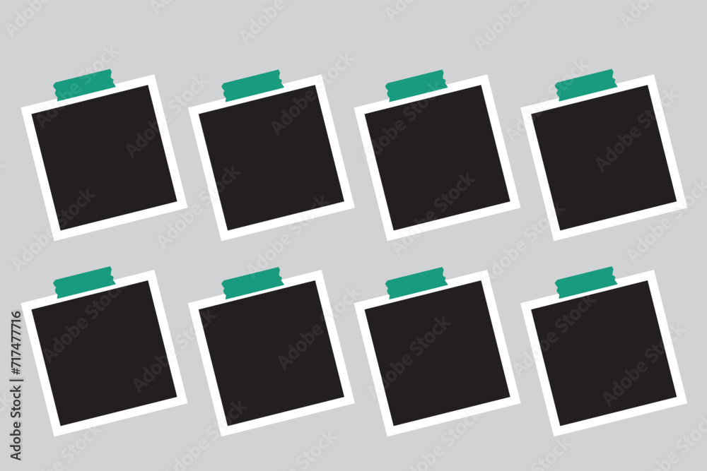8 photo collage template. vector illustration, new collections 8 photo collage template. vector illustration, new collections