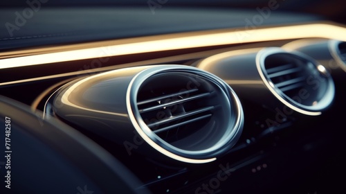 As the camera slowly pans across the backlit vents the subtle movement of the light adds a subtle touch of elegance and sophistication to the cars interior.