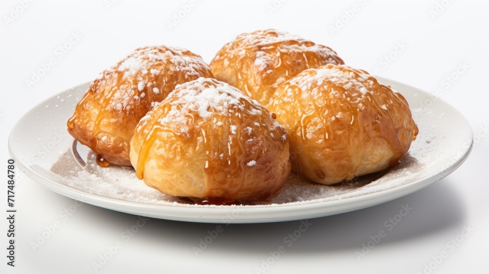 bakery. buns. croissant on a plate. fresh baked croissant