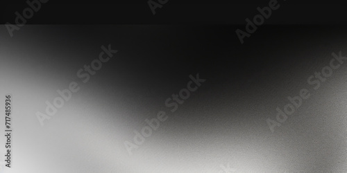 Black dark gray silver white wave abstract background for design. Light wave, wavy line. Ombre gradient. Noise rough grungy grain brushed metal metallic effect. Matte shimmer.Web banner.Wide.Panoramic